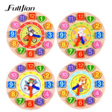 Wooden Clocks Toys  Montessori 3D Puzzle