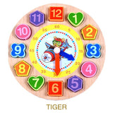 Wooden Clocks Toys  Montessori 3D Puzzle