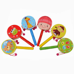 Rattle Pellet Drum Musical Instrument Toy