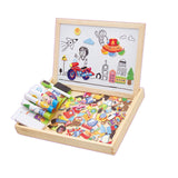 100Pcs Wooden Magnetic Puzzle