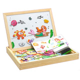 100Pcs Wooden Magnetic Puzzle