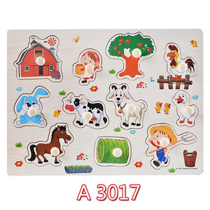 30cm Educational Wood Jigsaw Toy