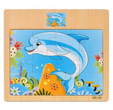 12 Piece Puzzle Wooden Toys Kids