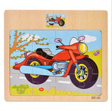 12 Piece Puzzle Wooden Toys Kids