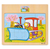 12 Piece Puzzle Wooden Toys Kids