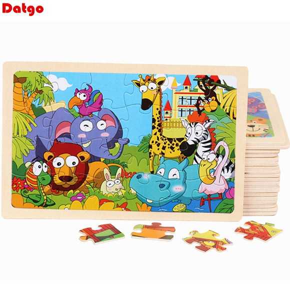 24 Pieces Wooden Puzzle